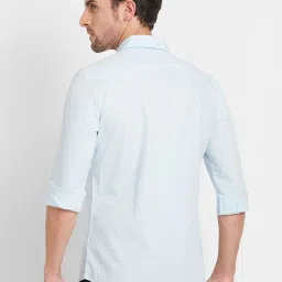 Being Human Sky Blue Slim Fit Shirt image 2