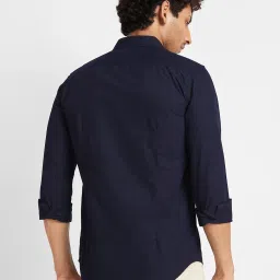 Being Human Navy Slim Fit Shirt image 2