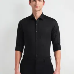Arrow Black Cotton Slim Fit Shirt-picture-38