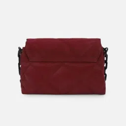 Van Heusen Maroon Quilted Cross Body Bag image 2