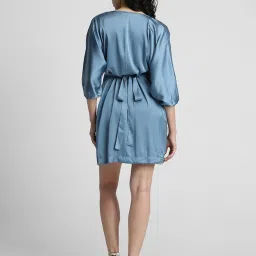 Forever 21 Blue Regular Fit A Line Dress image 2