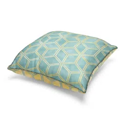 Bianca Suzane Beige & Mint Micro Fiber Reversible Printed Cushion Covers - Set of 3 image 2