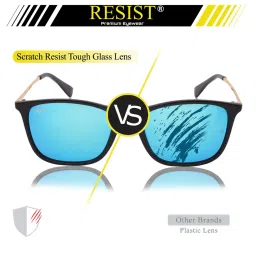 Resist Eyewear Blue Wayfarer Unisex Sunglasses image 2