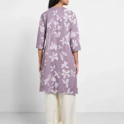 Rangmanch by Pantaloons Dawn Pink Printed Kurtas image 2