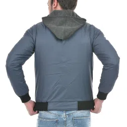 Lawman Pg3 Blue & Black Regular Fit Reversible Jacket image 2