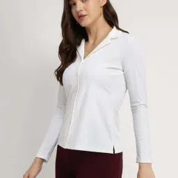 Fablestreet White Resort Collar Shirt image 3