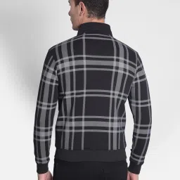 Crimsoune Club Black Regular Fit Check Sweatshirt image 2