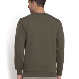 Wildcraft Dark Olive Regular Fit Printed Sweatshirt image 2