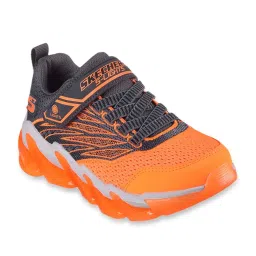 Skechers Boys MEGA-SURGE - NEZCO Charcoal Orange Casual Party Wear image 2