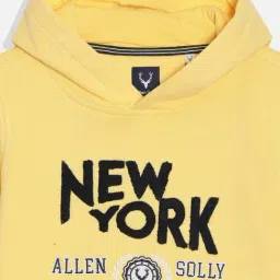 Allen Solly Boys Yellow Hoodie image 3