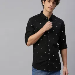 High Star Black Regular Fit Printed Shirt-picture-44