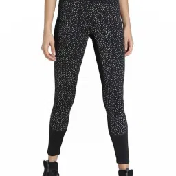 Puma Black Skinny Animal Printed Sports Tights-image-87