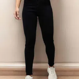 Dolce Crudo Black Skinny Fit Jeans-image-5