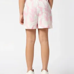 Pepe Jeans Kids White & Pink Printed Shorts image 2