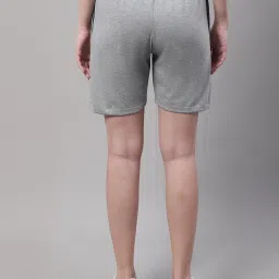 Vimal Jonney Olive & Grey Melange Cotton Sports Shorts - Pack of 2 image 2