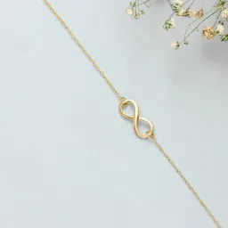 Zavya 925 Sterling Silver Infinity Glow Chain Flexible Anklets For Women image 2