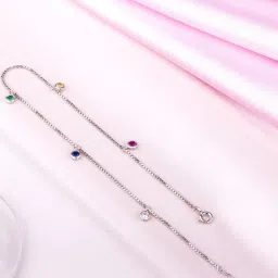 zavya Multi Colour Drops Rhodium image 2