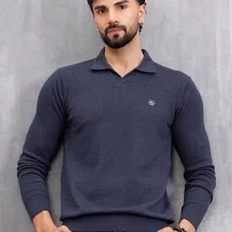WROGN Men Solid Polo Collar Pure Cotton Slim Fit T-shirt-picture-14