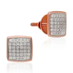 Malabar Gold and Diamonds 18k IGI Certified Diamond Rose Gold Stud Earrings for Women-picture-28