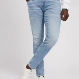 Guess Light Blue Cotton Super Skinny Fit Washed Jeans-picture-40