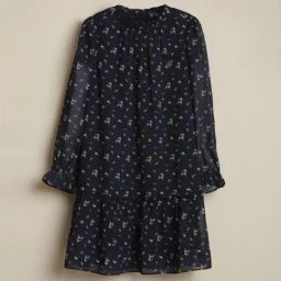 Allen Solly Girls Navy Cotton Regular Fit Printed Dress-picture-25