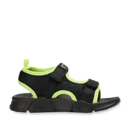 Fame Forever by Lifestyle Kids Black & Lime Green Floater Sandals-picture-29