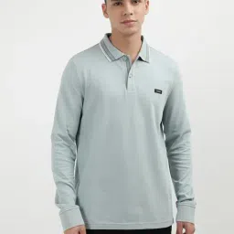 Calvin Klein Green Cotton Regular Fit Polo T-Shirt-picture-29