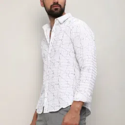 Campus Sutra White Regular Fit Printed Shirt-picture-41