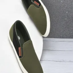 Woodland Men's Olive Plimsolls-picture-47