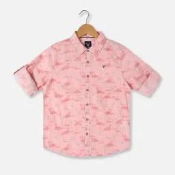 Allen Solly Junior Pink Printed Full Sleeves Shirt-picture-20
