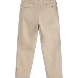 Tommy Hilfiger Boys Beige Regular Fit Trousers image 2