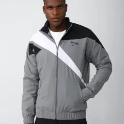 Reebok Grey Regular Fit Self Pattern Sports Jacket-picture-13