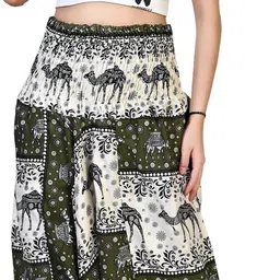 letz dezine Printed Rayon Women Harem Pants image 5