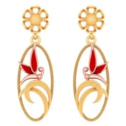 P.C. Chandra Jewellers 22k Gold Pretty And Trendy Design Dangler Earrings-image-98