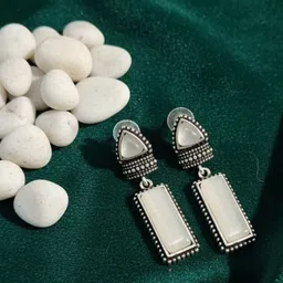 Raghav Geometric Drop Earrings-picture-35