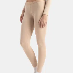 Jockey Soft Touch Microfiber Elastane Stretch Fleece Fabric Thermal Leggings - 2541 image 4