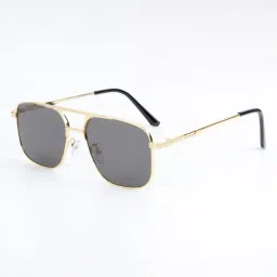 Ted Smith Black UV Protection Aviator Unisex Sunglasses-picture-23