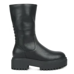 London Rag Black Lug Sole Boots image 2