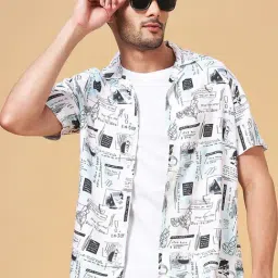 People by Pantaloons Multi Slim Fit Printed Shirt-image-65