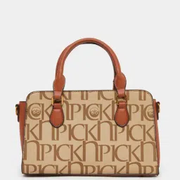 Styli Brown Printed Handbag image 2