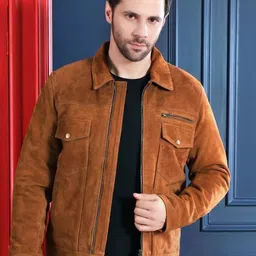 Devoted Men Suede Leather Jacket-picture-20