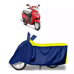 Auto Pearl Bike Cover for Hero Duet VX 110CC (Yellow & Blue)-picture-32