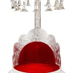 houzzplus Handicraft Aluminium Laddu Gopal Singhasan, laddu Gopal Chowki, laddu Gopal aasan image 3