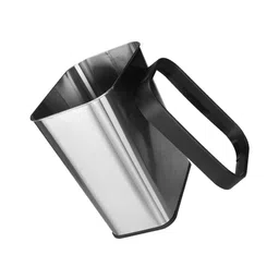 Amosfun Rectangular Trash Can Rubbish Bucket Kids Room Decor Trash Bin Waste Container Waste Paper Basket Waste Bin Trash Can Dispenser Trash Holder Trash Rack Car Office Stainless Steel image 1