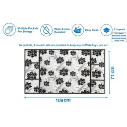 The Furnishing Tree Grey Printed Refrigerator Cover image 4