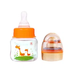 Kalra Magic Orange-Colored & Transparent Printed BPA-Free Anti-Colic Feeding Bottle-60ml image 2
