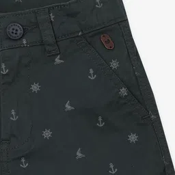 Ed-a-Mamma Anchor Printed Shorts - Green image 4