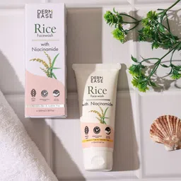 DERMEASE Rice Face Wash With Niacinamide For Nourish Skin - 100 ml image 2