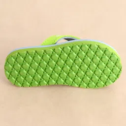 Cute Walk by Babyhug Flip Flops Monster Print - Green image 5