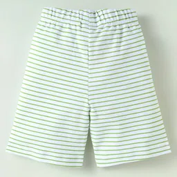 kookie kids india Kookie Kids Cotton Jersey Knit Half Sleeves Shorts Night Suit With Lion Print - Green image 5